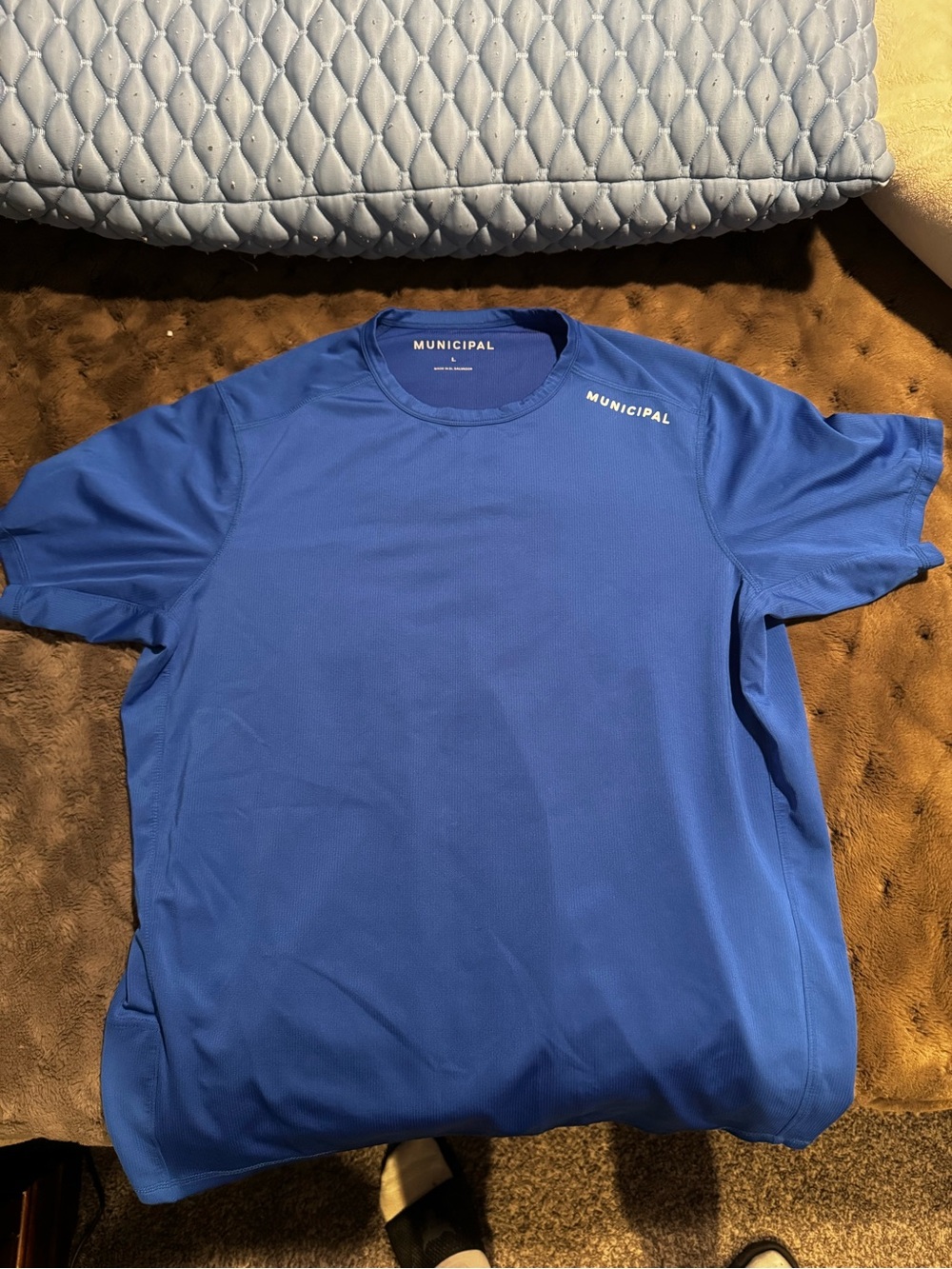 Men's Municipal Royal Blue Performance Crew Neck Shirt